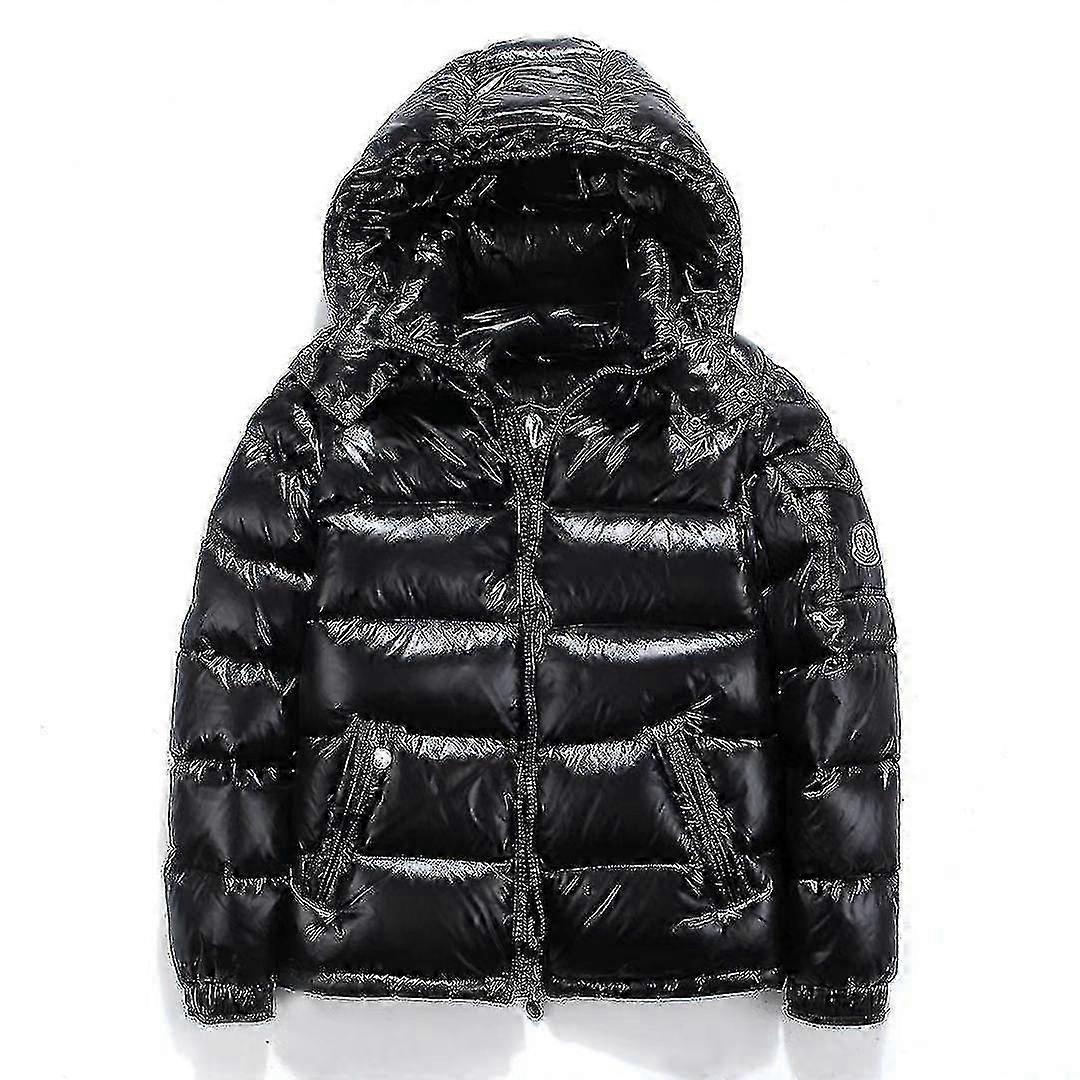 Shiny Down Jacket Men's Winter Jacket Stand Collar Down Jacket With Hood 2024 2024 New