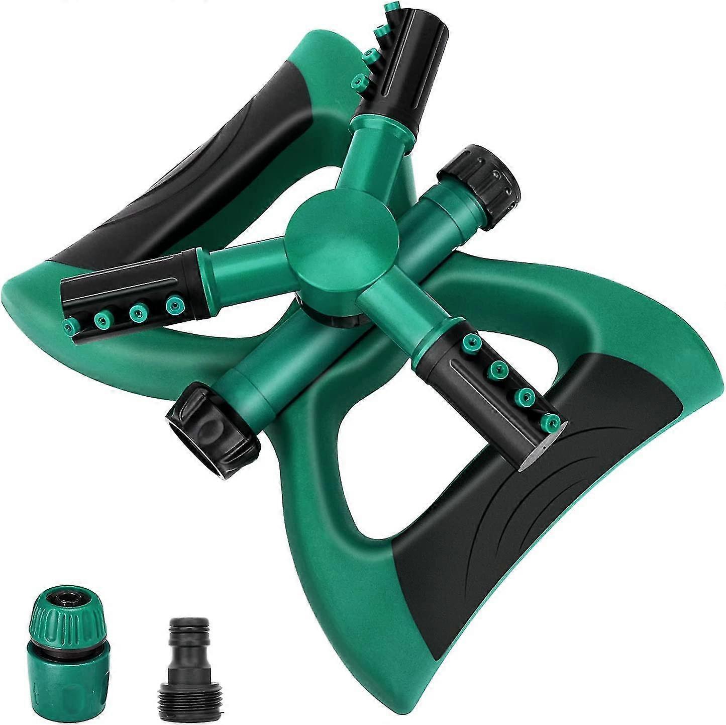 Garden Sprinkler , Automatic 360 Rotating Lawn Sprinkler, Large Area Coverage Water Sprink