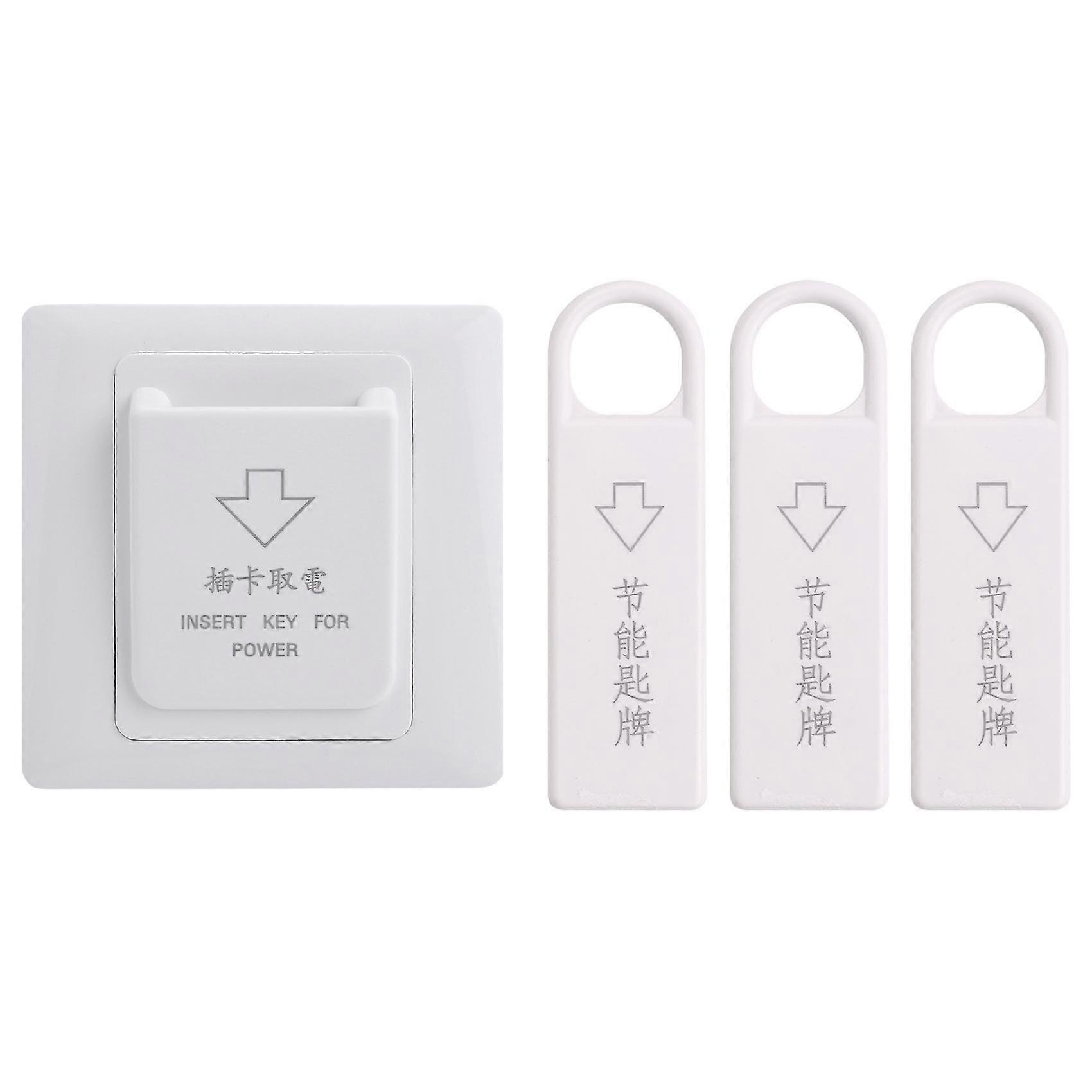 High Grade Hotel Magnetic Card Switch Energy Saving Switch Insert Key For Power With 3 Card