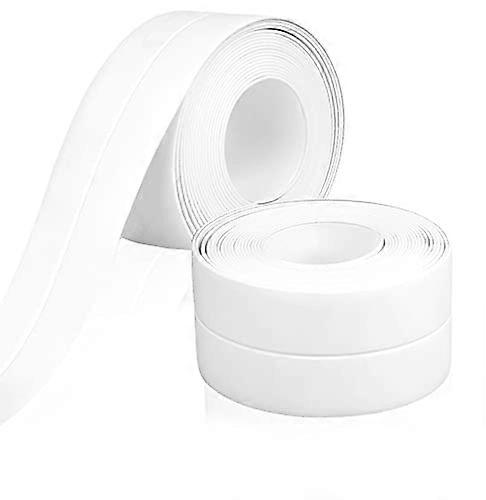 2 Strips Bathroom Seal, 21ft Silicone Caulk