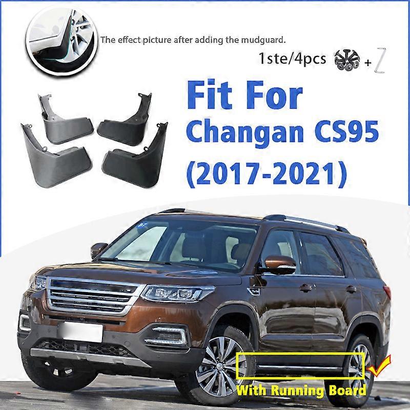 Excellent Mudguard For Changan CS95 CS 95 2017-2021 Front Rear 4pcs Mudflaps Mudguards Car Accessories Auto Styline Splash Guard Fender