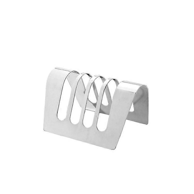 4-Slice Stainless Steel Toaster Rack - Ideal for Displaying Toasted Slices