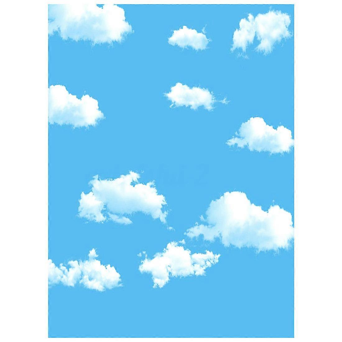 3x5ft Blue White Cloud Photography Backdrop Screen Background Studio Props