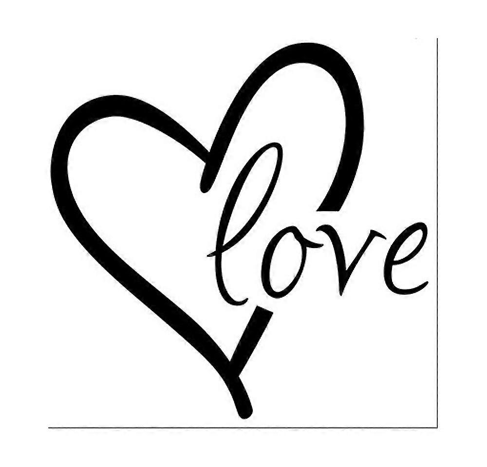 Love Wall Stickers Removable Wall Decor Mural Decals