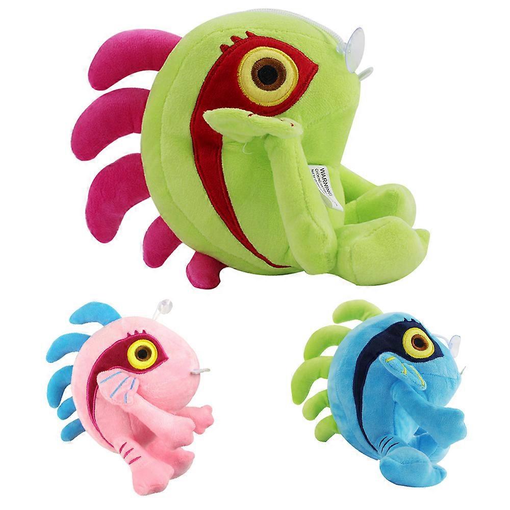 23 cm 3 Renkler Anime Kawaii Murloc Sevimli Karikatür Hayvan Balık Yeşil Mavi Pembe Peluche Yumuşak Chuck Çocuk Hediye ile Yumuşak Dolması Oyuncaklar