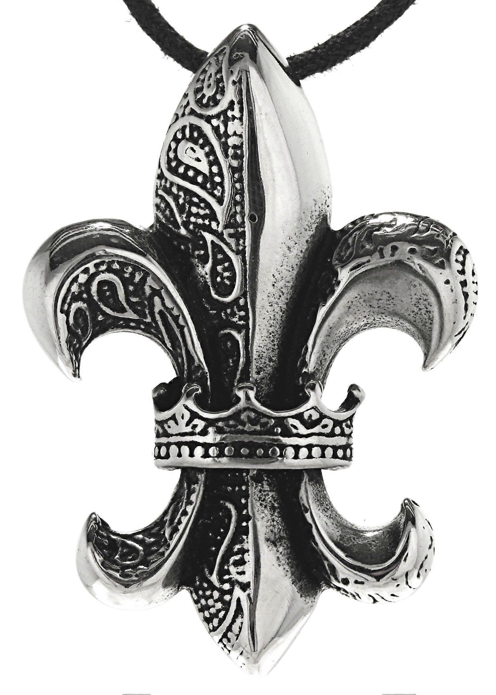 Colgante 160 Flor de lis - Acero inoxidable