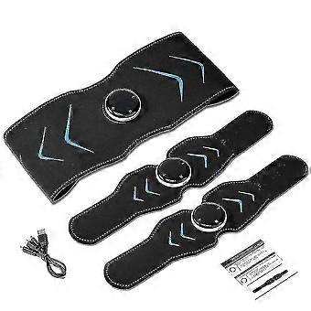 Trainer per stimolatori muscolari addominali EMS - Connessione USB, Attrezzature per il fitness per addominali, Elettrostimolatore Toner Massage PK