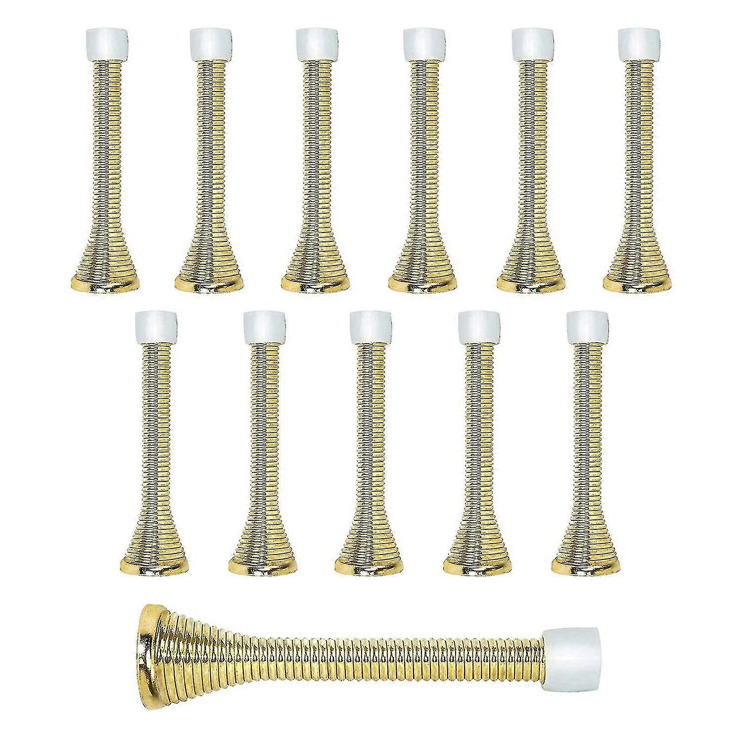 Compatible Withcompatible Withspring Door Stops 3 Flexible Heavy Duty Spring Door Stopper (gold)
