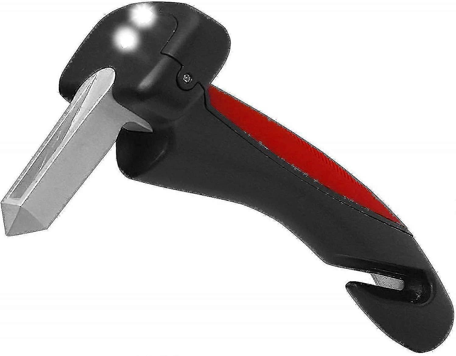 3-in-1 Car Cane All-in-one Auto Assist Handle With Built In Led Flashlight, Seatbelt Cutter, And Window Breaker