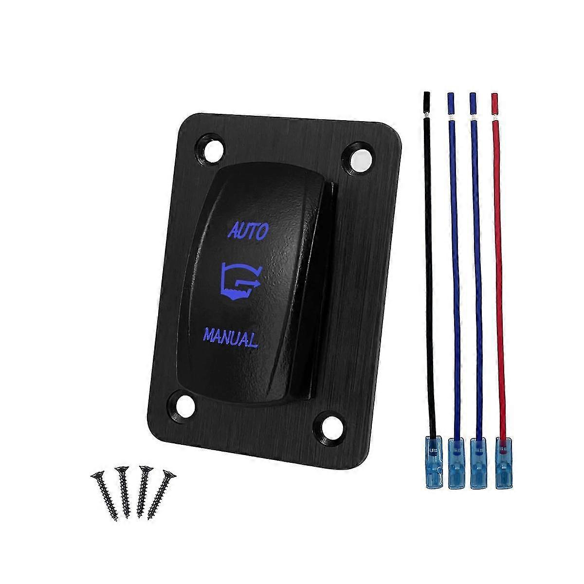 3way Bilge Pump Rocker Switch Panel 4 Pin On-off-(on) Spdt Auto/manual Momentary Switch For Marine