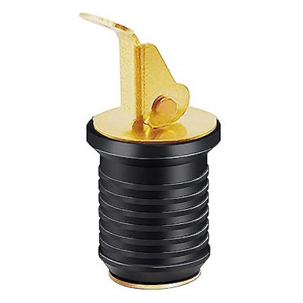 Adjustable Drain Plug with Snap Handle Brass Rubber Locking Drain Plug Replacement Parts Boat Accessories