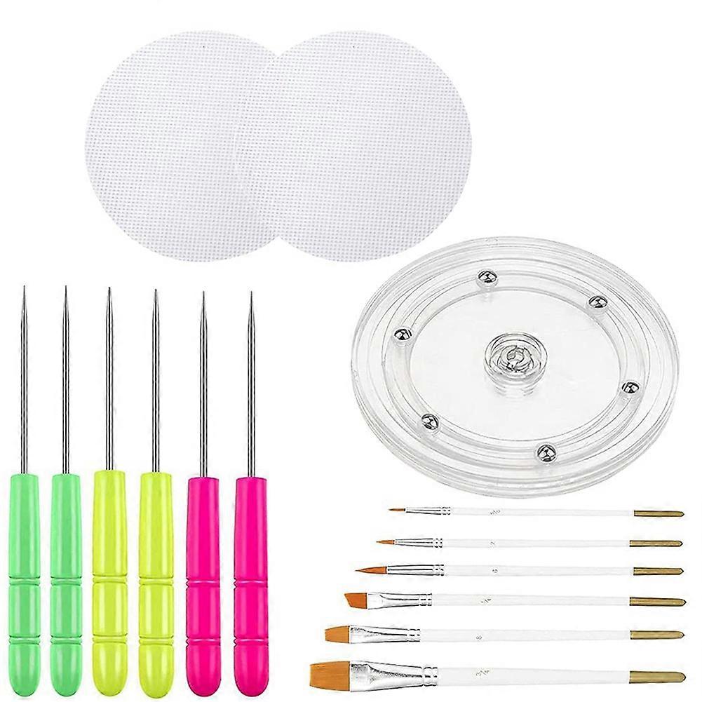 Cookie Decorating Kit,Round Cookie Turntable Decorating,Cookie Fondant Brush Icing Tool Cookie Turntable Decorating