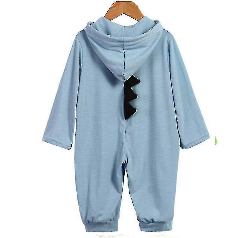 nyfödd spädbarn baby pojke flicka dinosaurie huva sparkdräkt jumpsuit pyjamas z