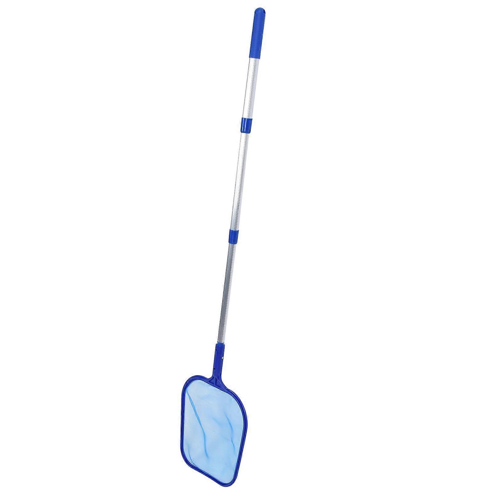 Swimming Pool Cleaning Tool Set with Three-Section Telescopic Rod and Threaded Connection