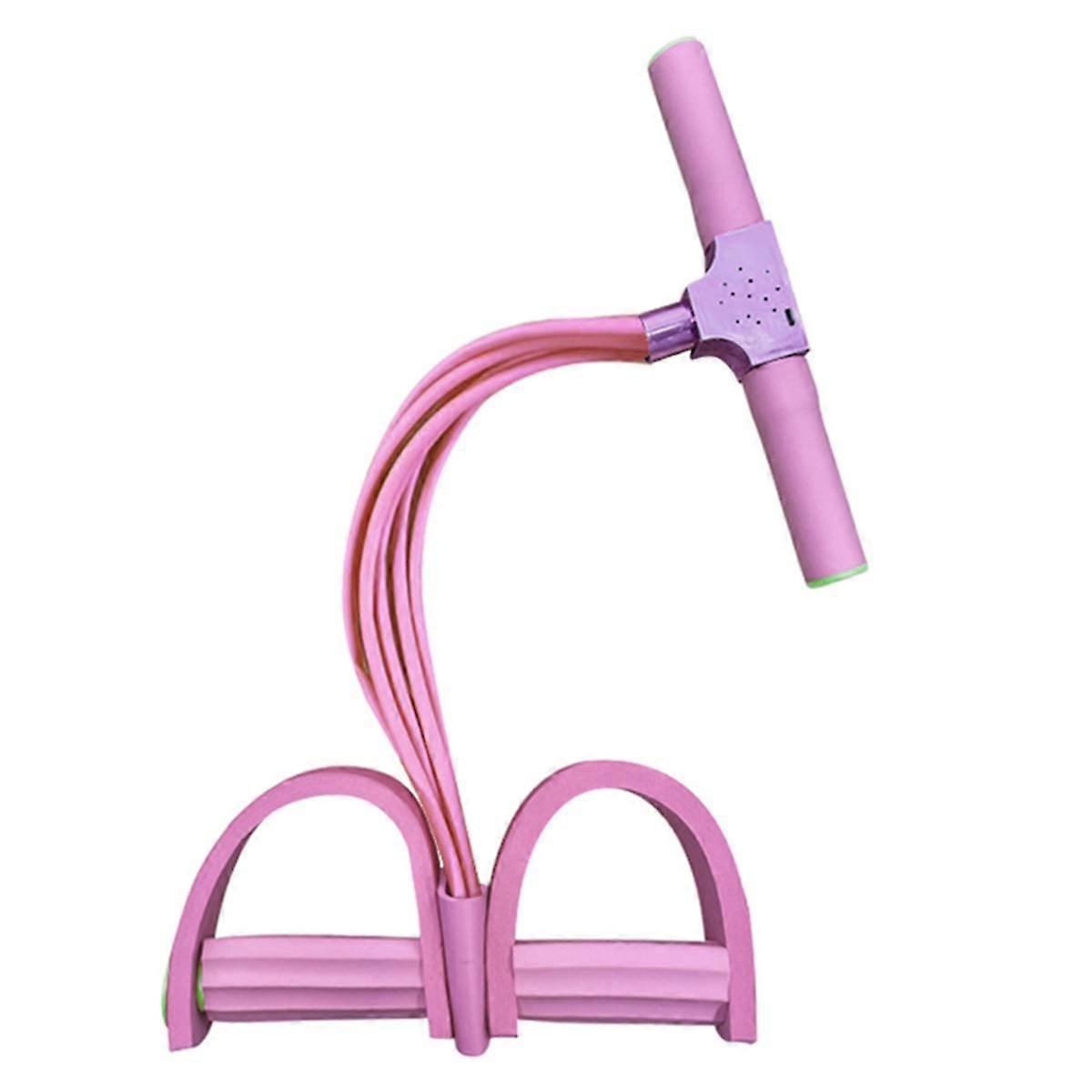 多機能テンションロープ、ヨガペダルプーラー抵抗バンド、テンションロープフィットネス機器ピンク