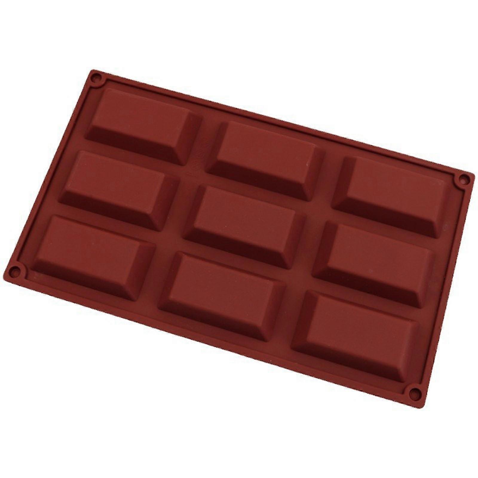 9-link Chocolate Small Rectangular Molds Cake Baking Molds