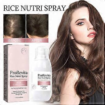 Spray Nutri de Arroz para Crescimento Saudável do Cabelo, Soro de Água de Arroz Spray Natural Tratamento de Crescimento Capilar para Cabelos Mais Grossos e Cheios.