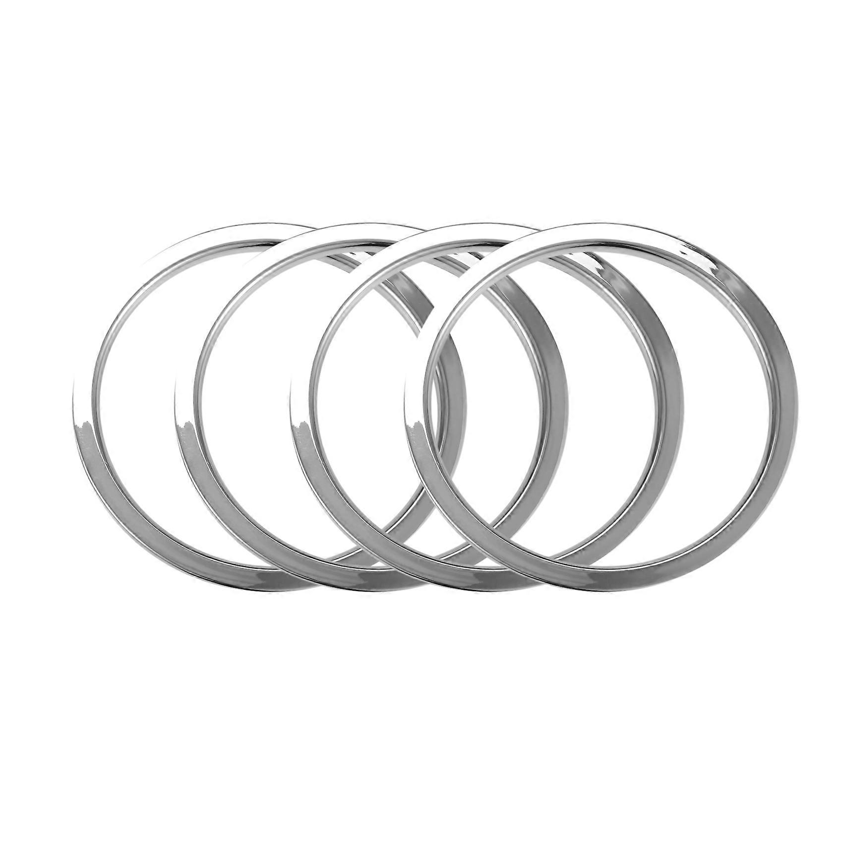 For J11 2014 - 2018 Chrome Car Speaker Ring Shape Sticker Interior Frame Speaker Cover Auto Parts