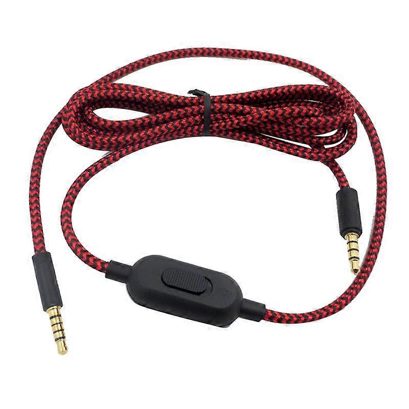 Braided Replacement Cable Extension Cord Wire for G433 G233 G Pro X Gaming Headset with Volume Cont