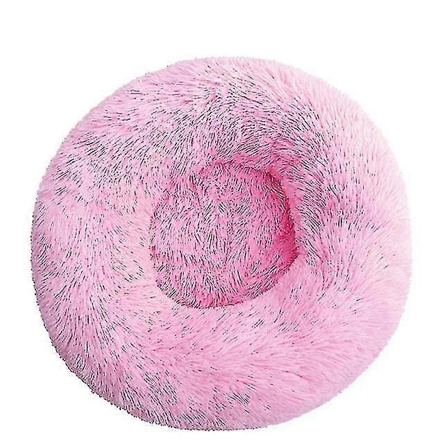 Dog Bed /cat Bed Washable Calming Comfy Donut Style Plush Pet Cat Or Dog Be