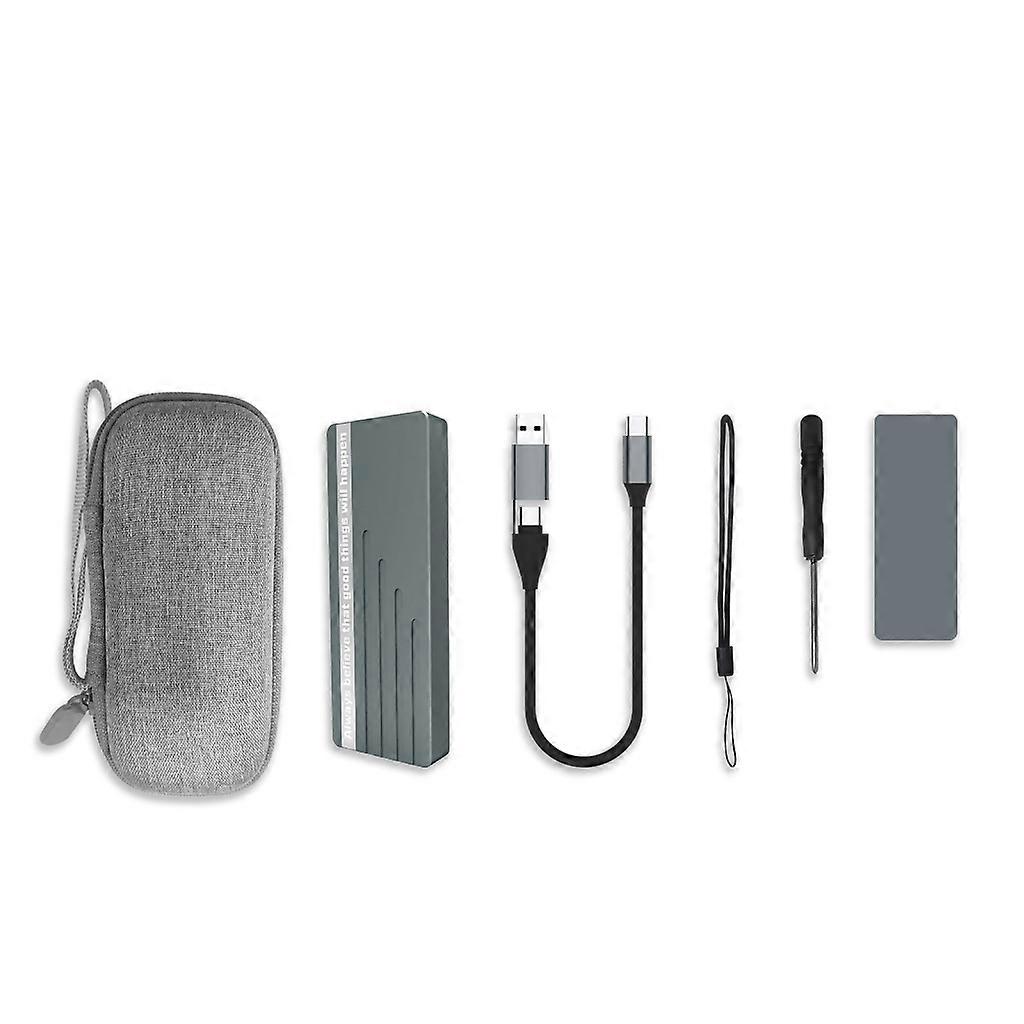 M.2 SSD Case NVMe/SATA 10Gbps M.2 Enclosure Dual-protocol M.2 to USB 3.1 SSD