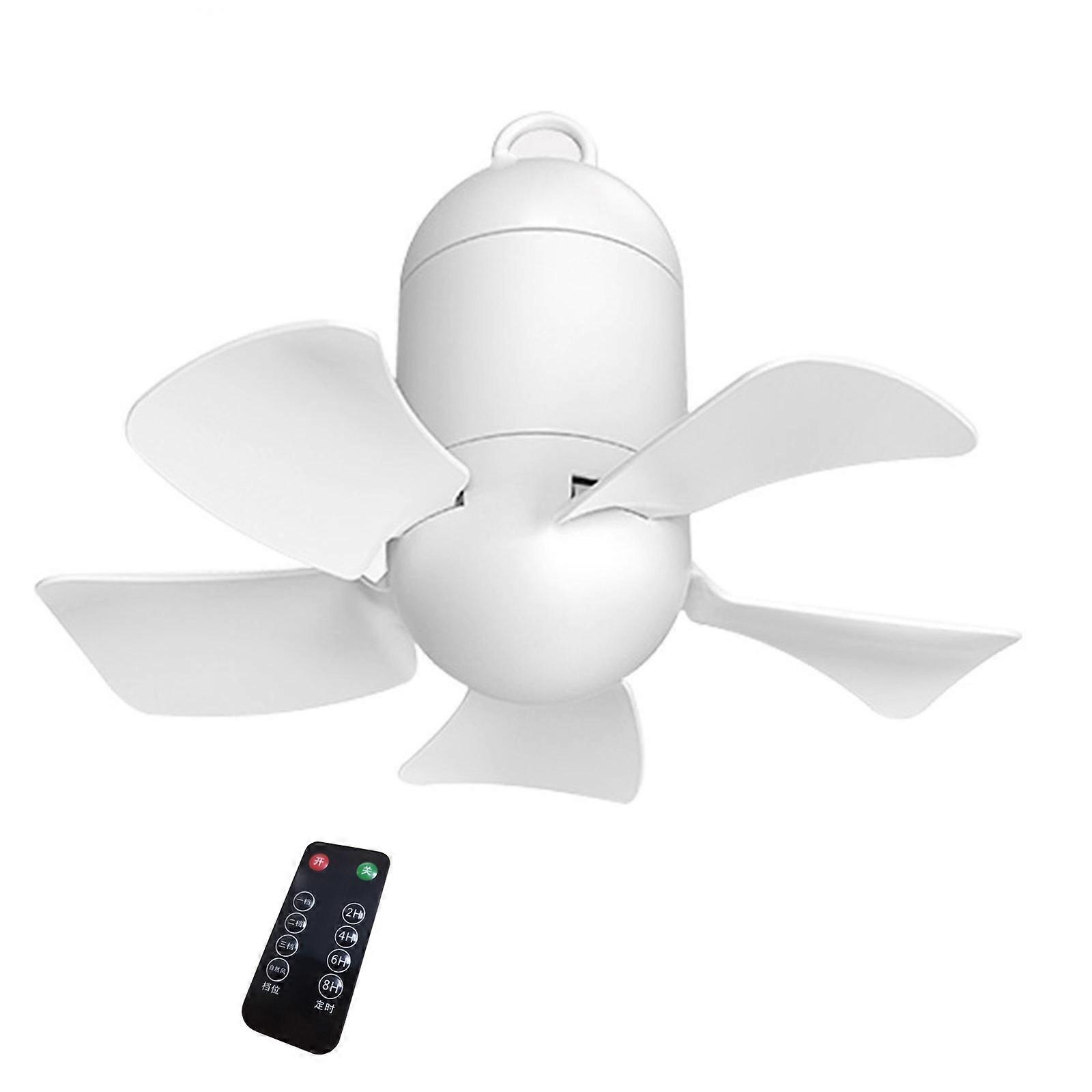 10.6'' 4-Speed USB Powered Gazebo Canopy Hanging Fan Outdoor Dorm Ceiling Fan