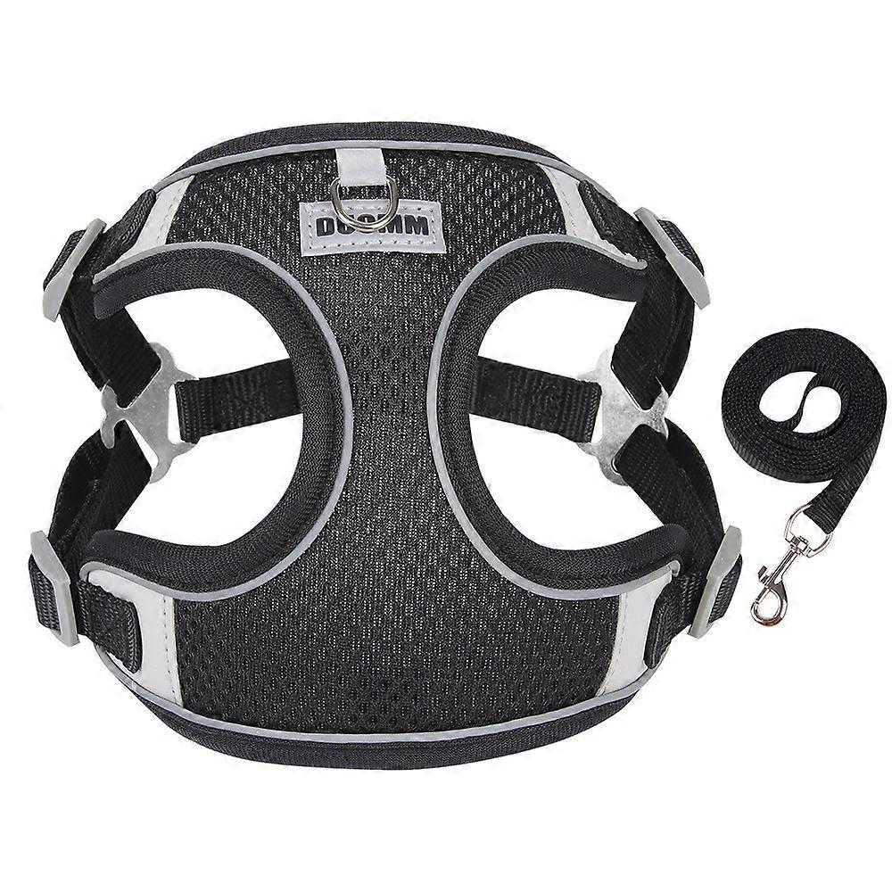 Set de lesa pentru hamuri de câine pentru câine mic mediu pisică piept curea reflectorizant haine pentru câini set Chihuahua în aer liber de mers pe jos pentru animale de companie