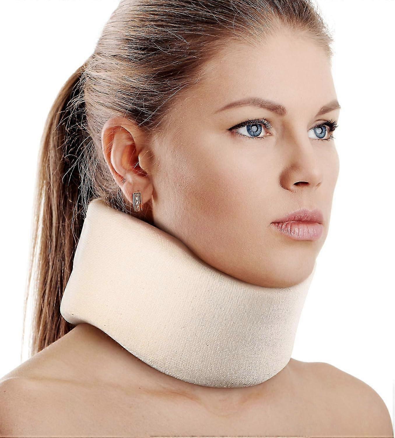 Soft Foam Neck Brace, Universal Cervical Collar, Neck Support Adjustable Foam Neck Brace Sleeping Soft Neck Collar for Relieving Pain