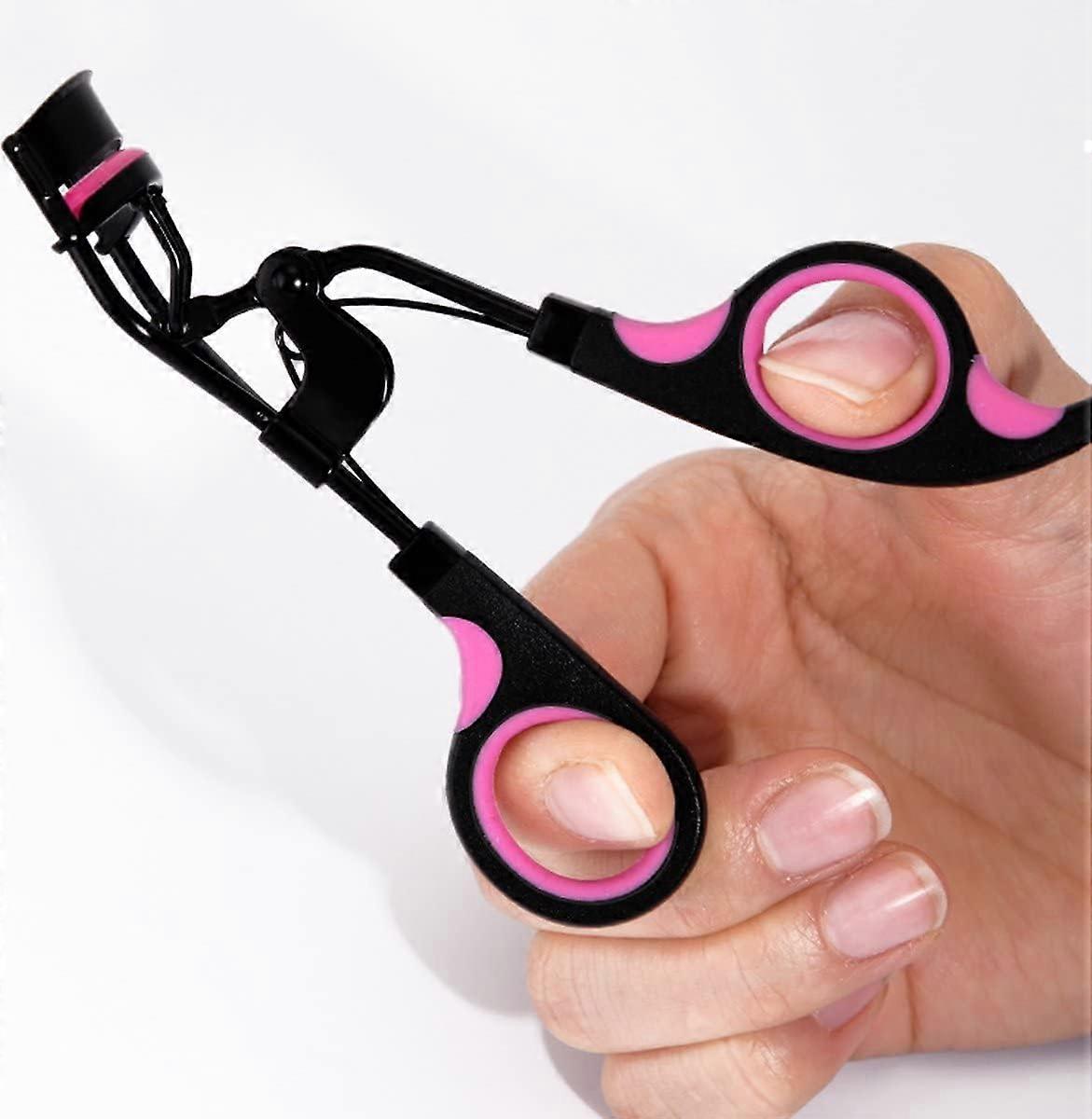 Two-tone handle wide angle eyelash curler