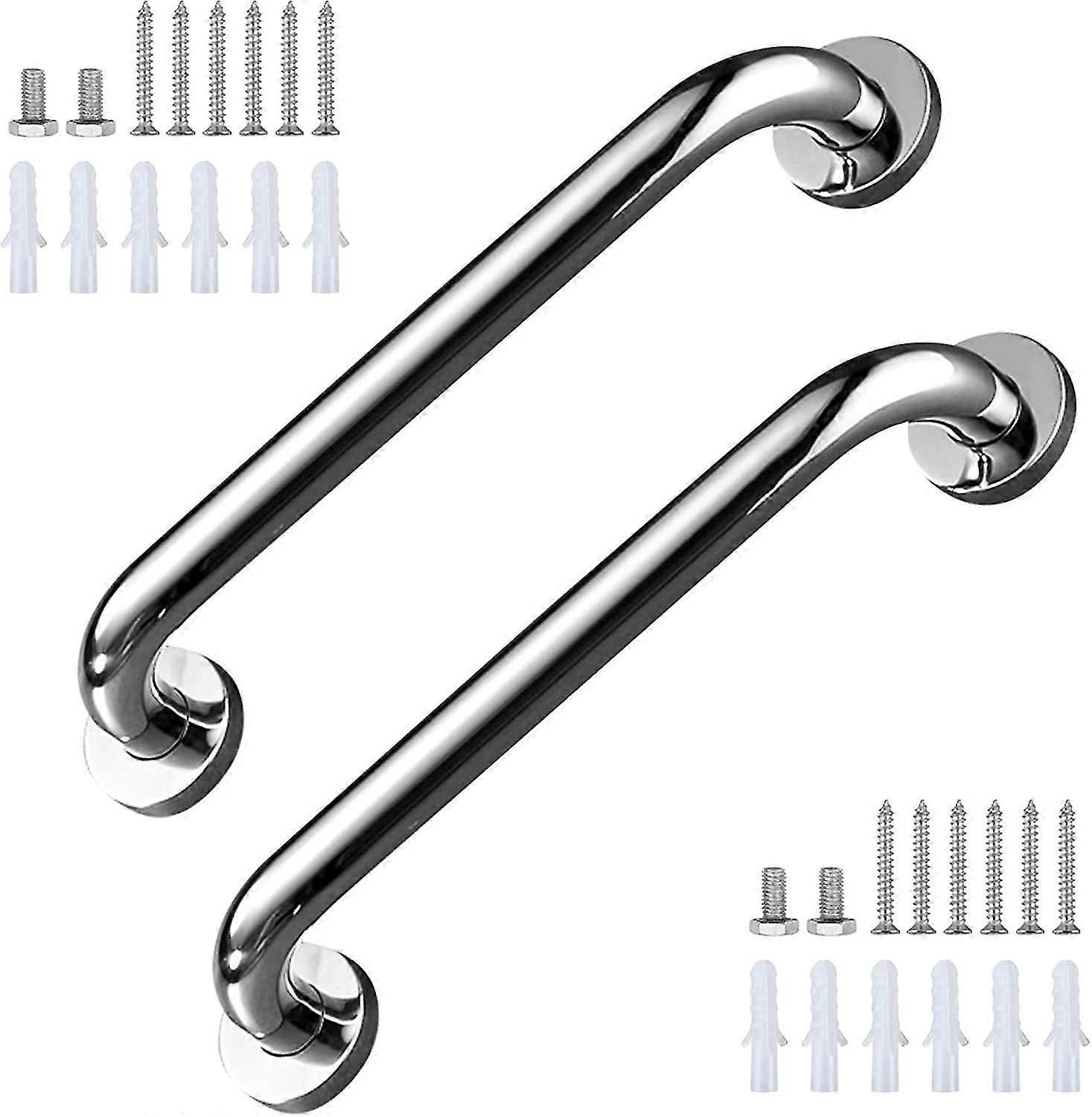 2 stk 304 rustfritt stål bad grip bar, bad rekkverk, anti-skli dusjhåndtak