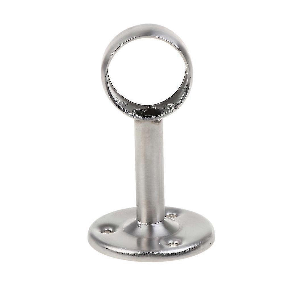 Curtain Rod Ceiling-mount Bracket Wardrobe Pipe Hanging Rail Holder Socket