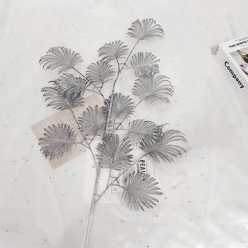 5 Branch 90cm Golden Artificial Flower Green Plants Orchid Maple Leaf DIY Wedding Arrangement Material Home Christmas Decoration