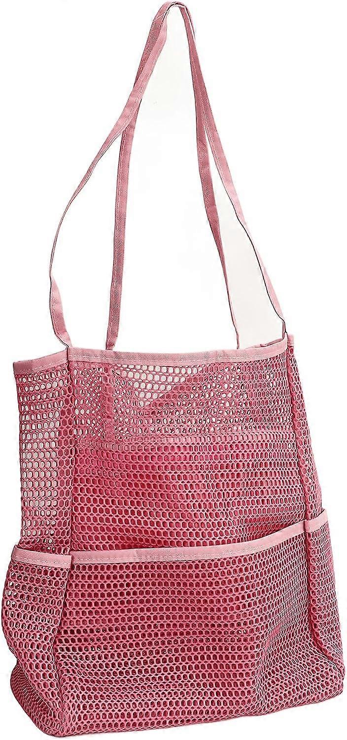 Ladies Mesh Bag, Elegant Style Exquisite Workmanship Anti-Wear Mesh Beach Bag for Camping