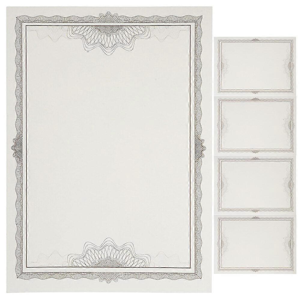 5 Sheets of Honor Certificate Paper Sheet Blank Diploma Liner Paper Without Character Delicate Liner Paper