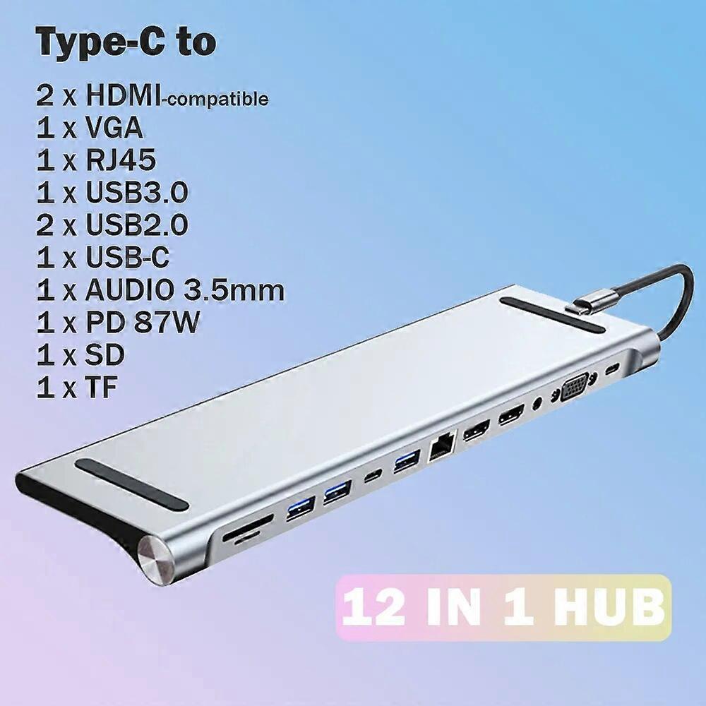 USB C HUB Type C To HDMI-compatible Docking Station HUB USB 3.0 USB C Splitter Adapter for Macbook Pro Air Laptop PC Accessories