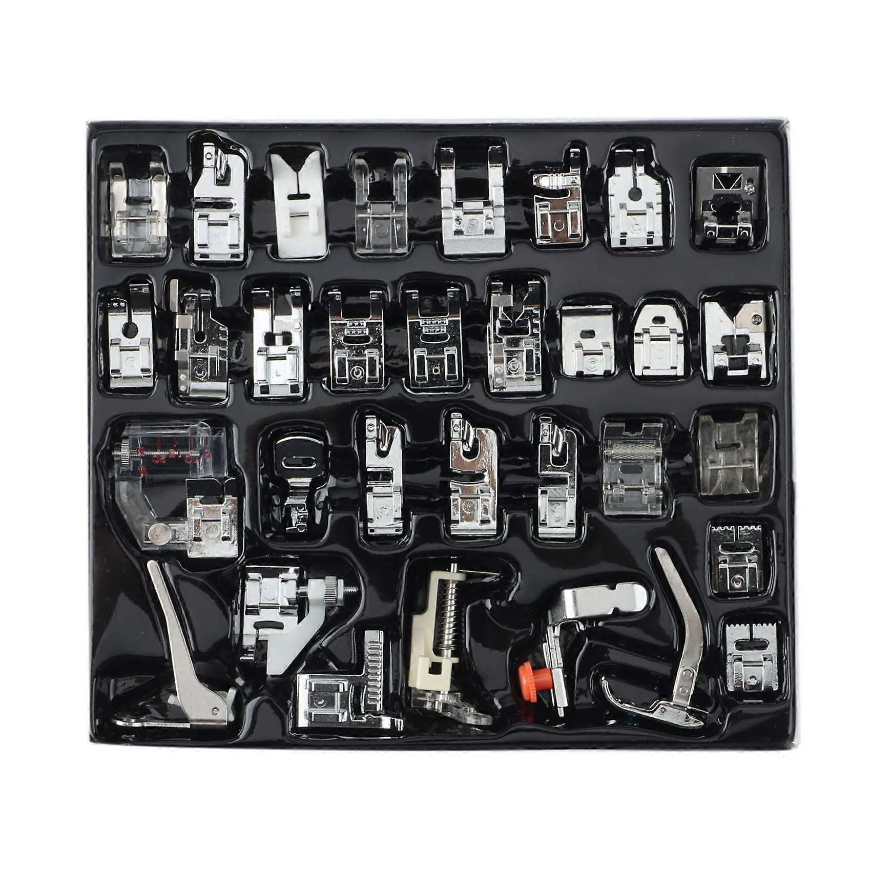 32PCS Sewing Machine Accessories Knitted Blind Darning Presser Foot Kit Suitable for Most Sewing Ma