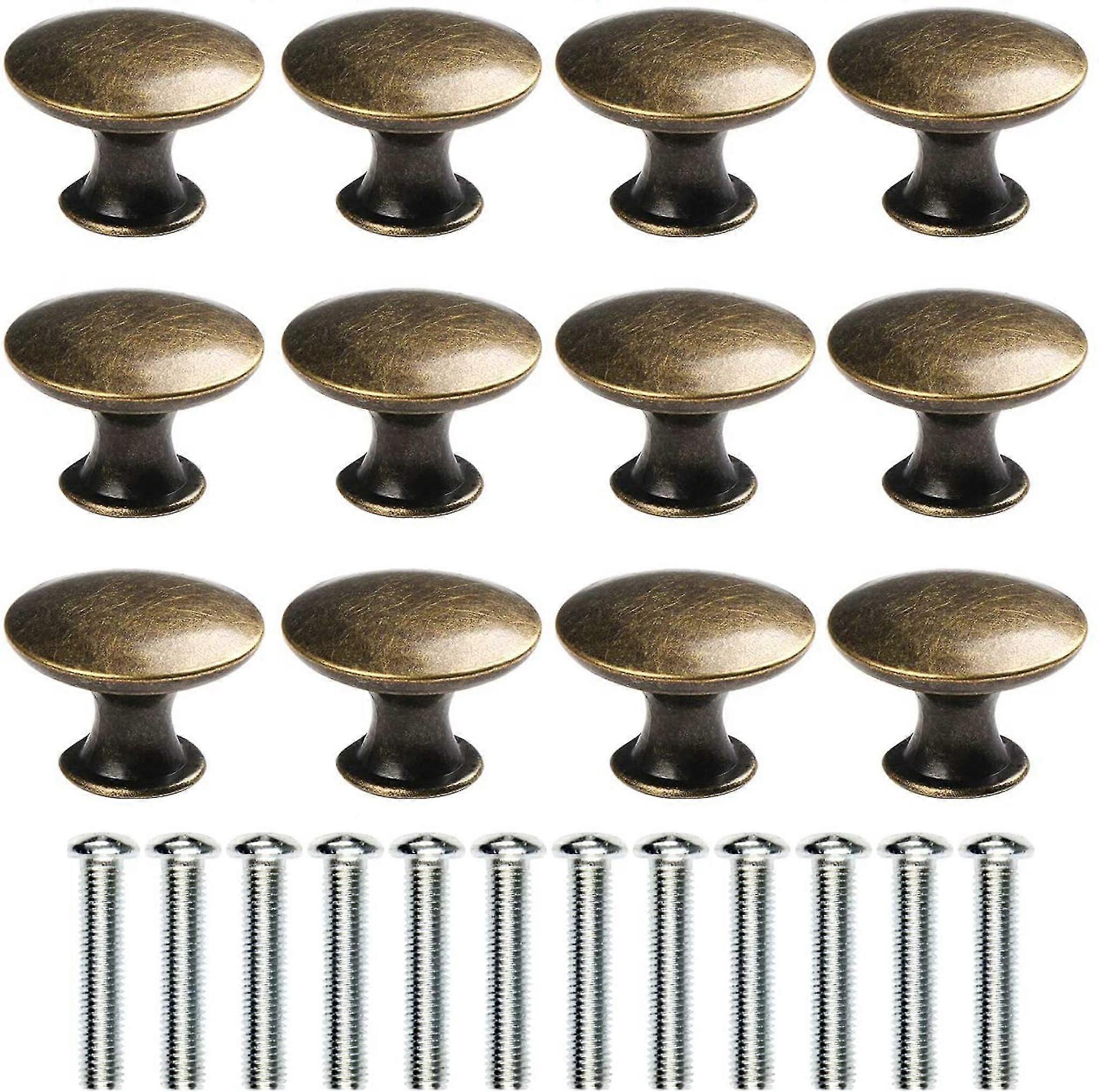 12 Furniture Knobs, Old-fashioned Drawer Handles