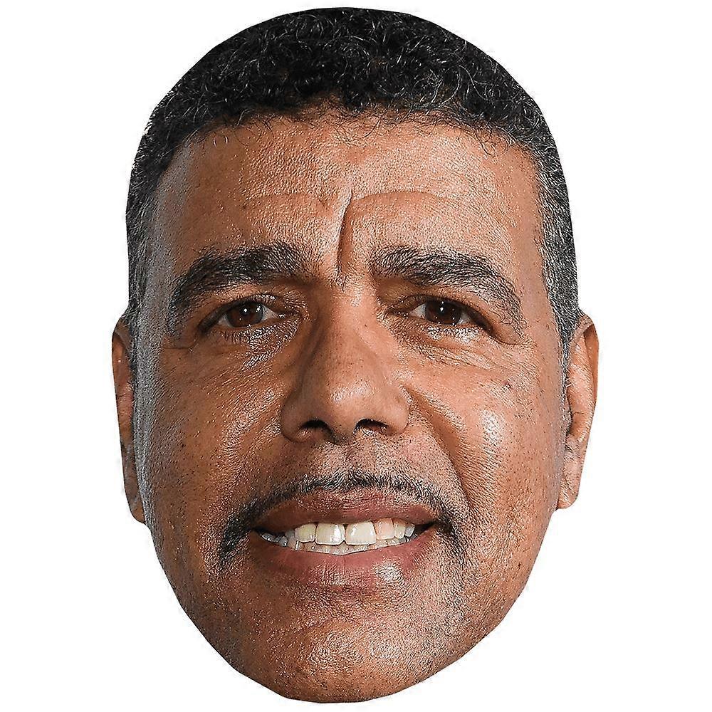 Chris Kamara (Smile) Celebrity Mask, Flat Card Face