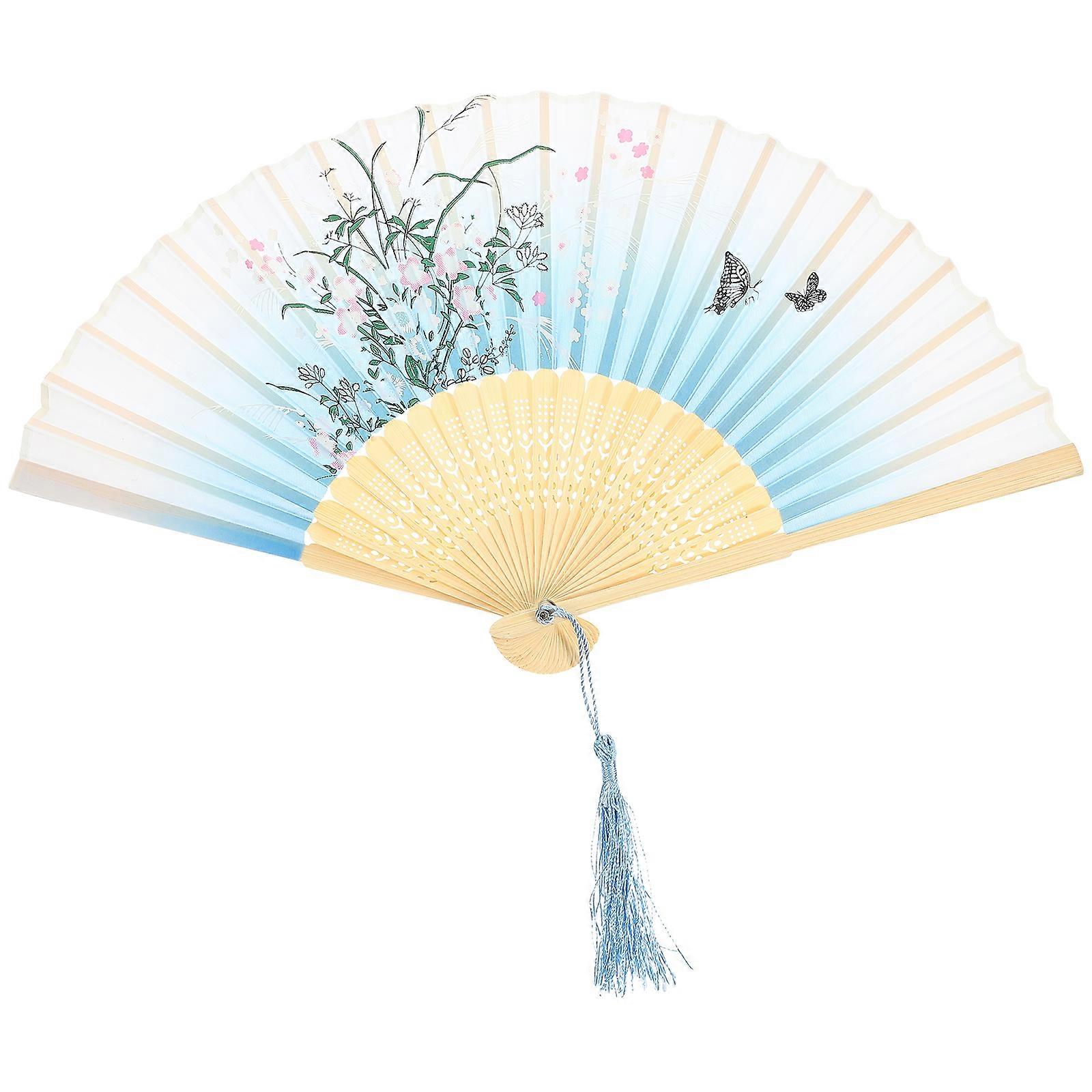 Japanese Style Fan Decorative Hand Fan Tai Chi Dancing Fan Portable Fan Foldable Performance Fan