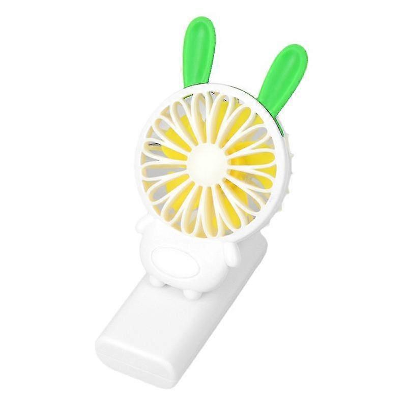 Mini Portable Cute Pig Bear Rabbit Usb Rechargeable Handheld Clip On Cooling Fan Jikaix