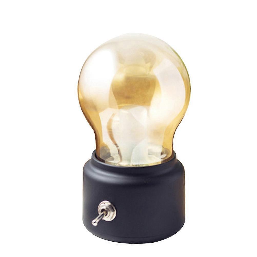 LED Night Light Portable USB Rechargeable Dimmable Energy-saving Light Table Lamp Bedside Light Warm White Black