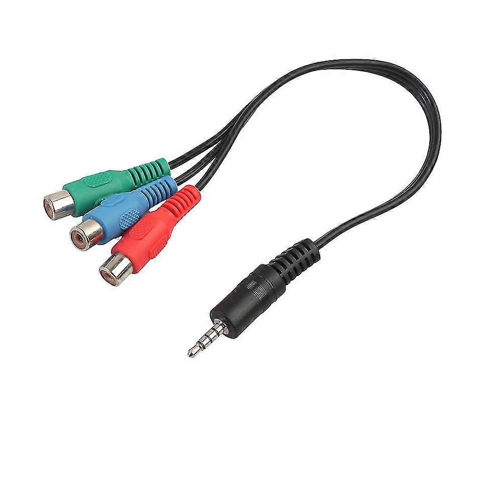 3.5mm Aux To Rca Component Green Blue Red Ypbpr Rca Adapter Cable