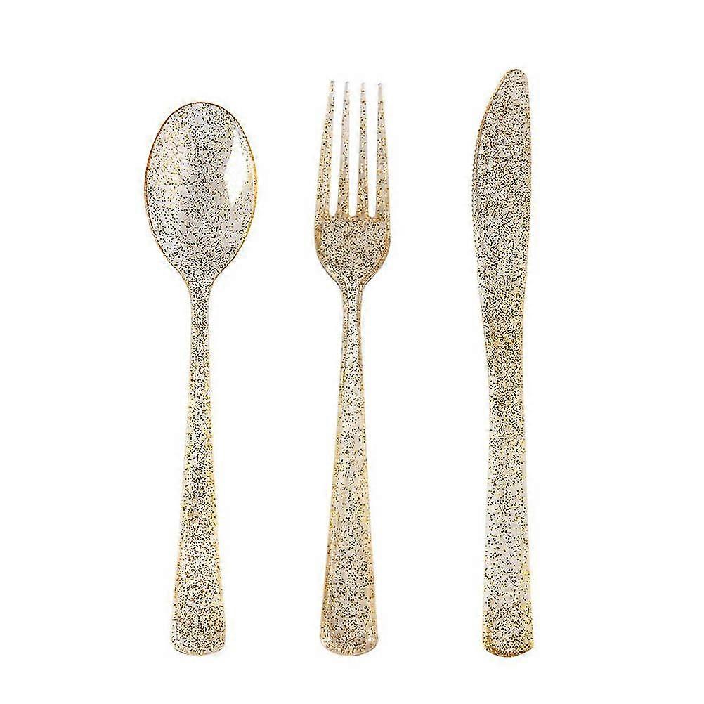 30 Pcs Party Plastic Tableware Party Disposable Forks Disposable Serving Utensils Plastic Tableware Set