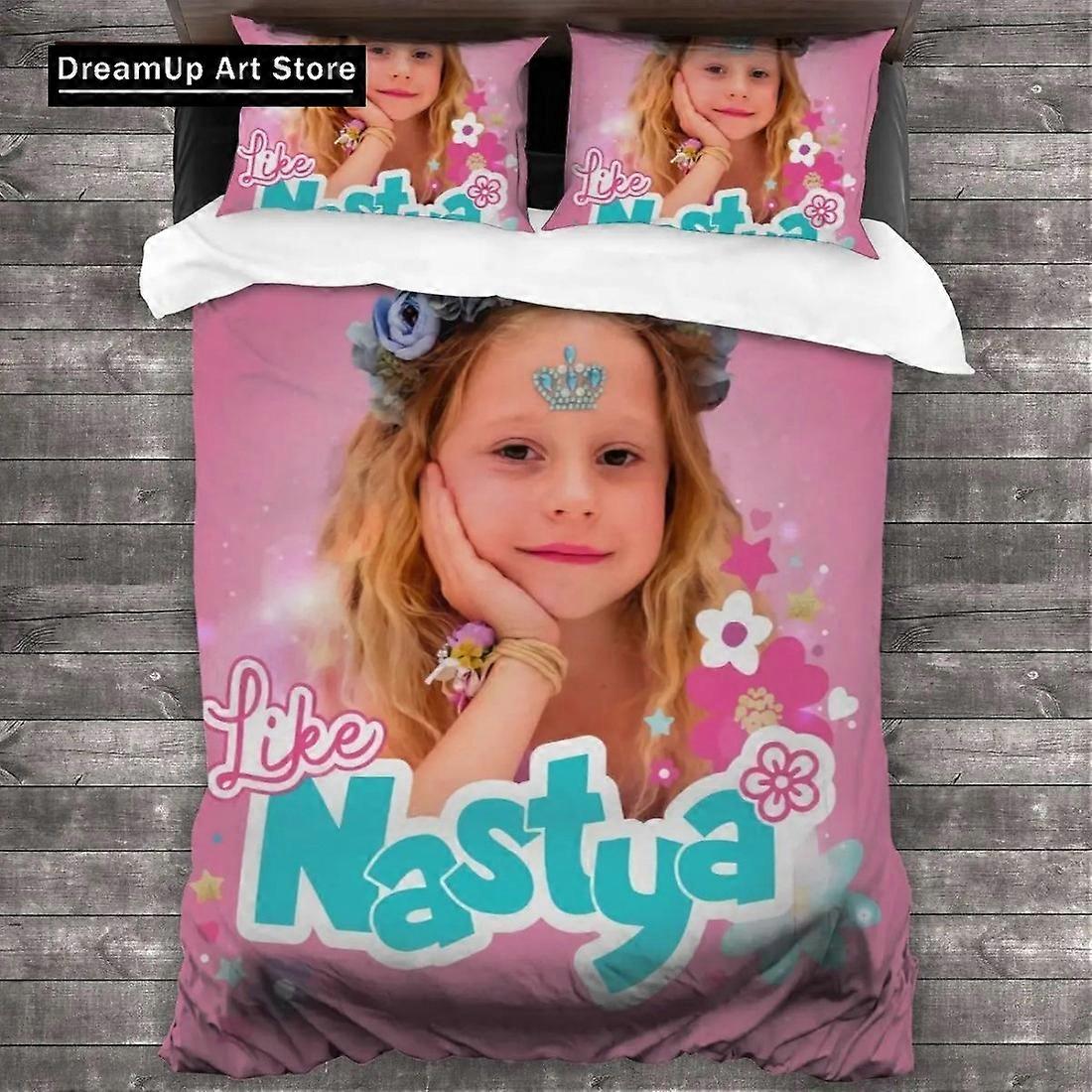 a3039 Bettwäsche Like Nastya Bettwäsche Set Bettbezug Bettbezug Bettbezug Bettbezug Jungen Erwachsene Heimtextil Dekor3-teiliges Bettwäsche-Set (1 Bettbezug + 2 Kissen 