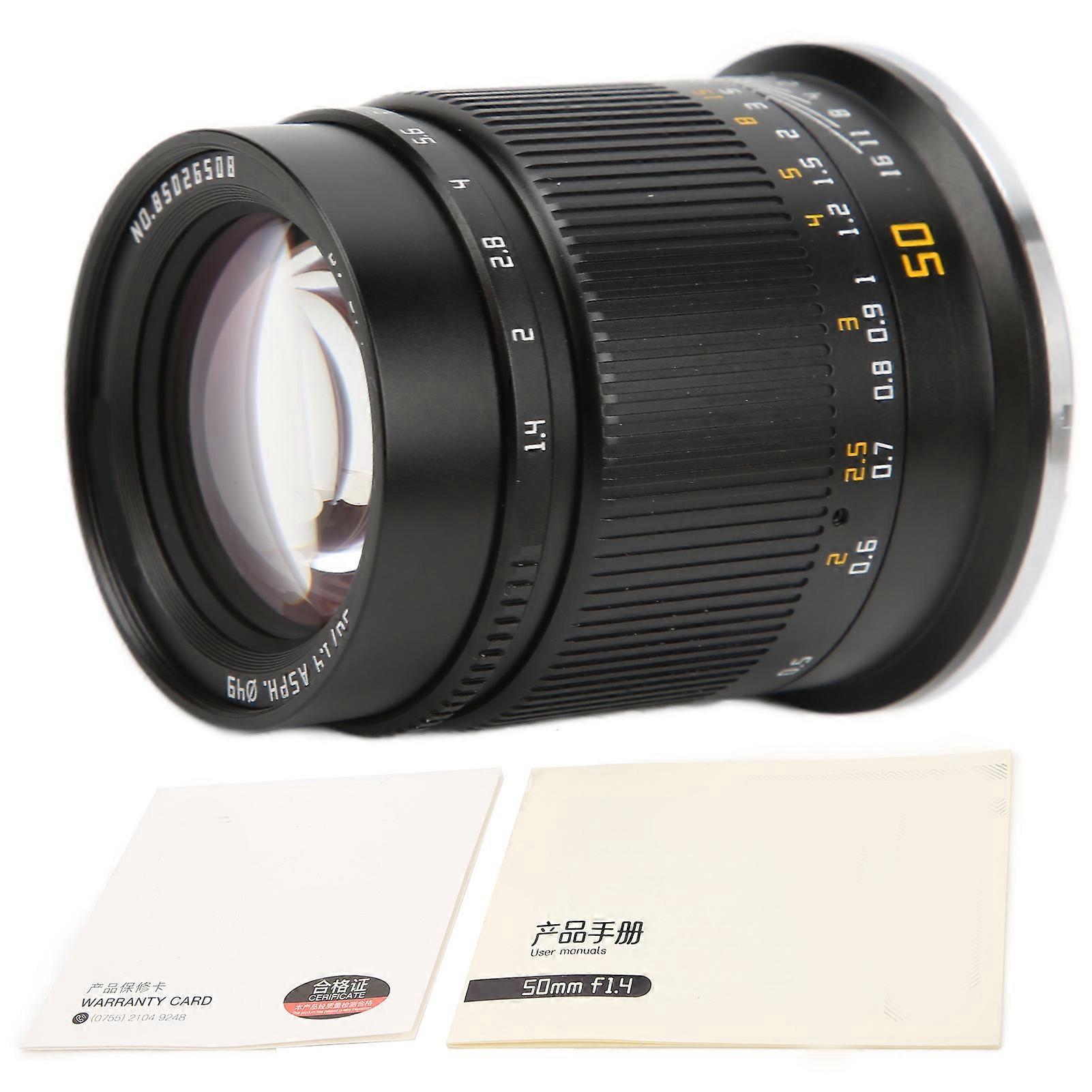TTArtisan 50mm F1.4 Z Mount Camera Lens ASPH Large Aperture Full Frame Fixed Lens for Nikon Z5 Series