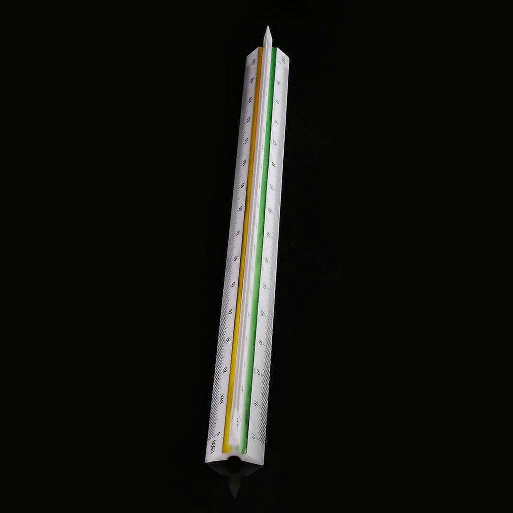 30cm Plastic Triangular Scale Ruler Architect Engineer Drafting Measuring Tool