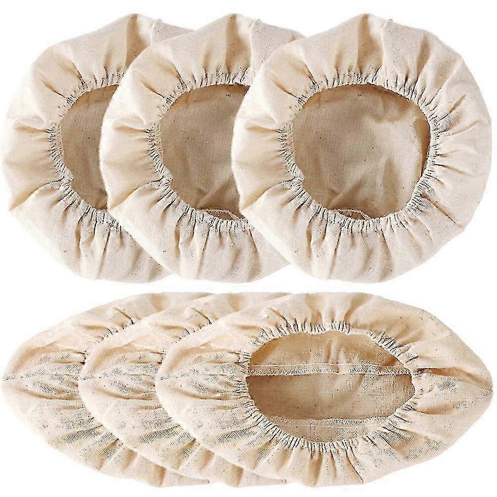 6 Adet Ekmek Banneton Prova Sepeti Astar Bez Kapak Pişirme Hamuru Prova Ekşi Maya Sepeti Bez Astar