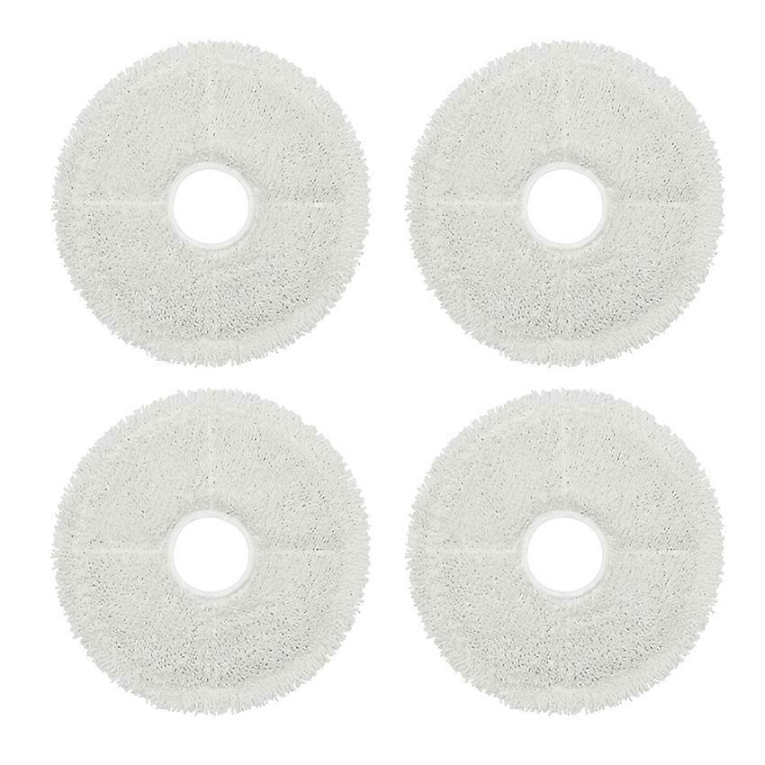One-piece Spin Mop Replacement Pad Microfiber Mop Accessories for Bissell 3764/37643 (4Pcs White)