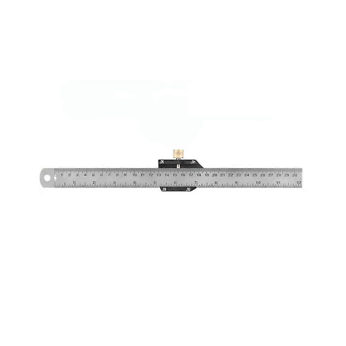 Angle Scriber Steel Ruler Positioning Block Woodworking Line Scriber Gauge For Carpentry Diy Measur