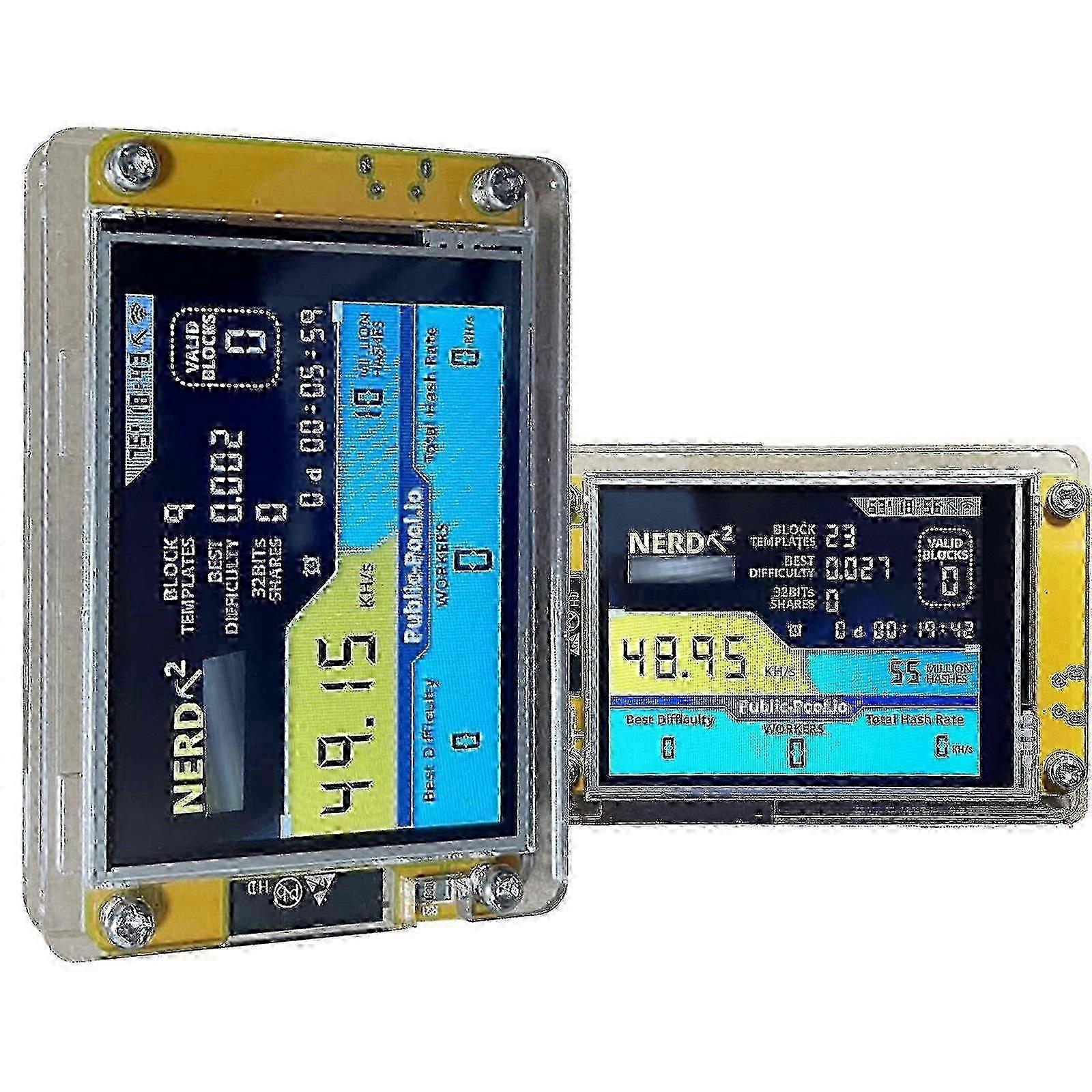 Nerd Miner V2 Solo Bitcoin Miner - Minero de Lotería - Minero de  Criptomonedas - 2.8 Pantalla